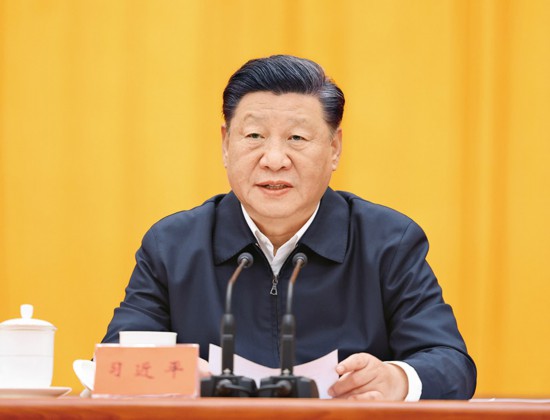 　2021年10月13日至14日，中央人大工作會議在北京召開。中共中央總書記、國家主席、中央軍委主席習近平出席會議并發(fā)表重要講話。 新華社記者 王曄/攝