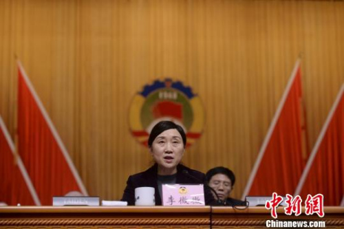 李微微當(dāng)選為湖南省政協(xié)主席。唐小晴 攝