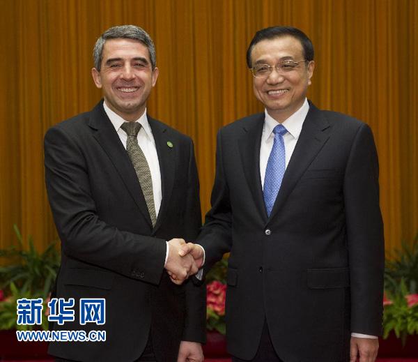 李克強(qiáng)會(huì)見保加利亞總統(tǒng)普列夫內(nèi)利耶夫