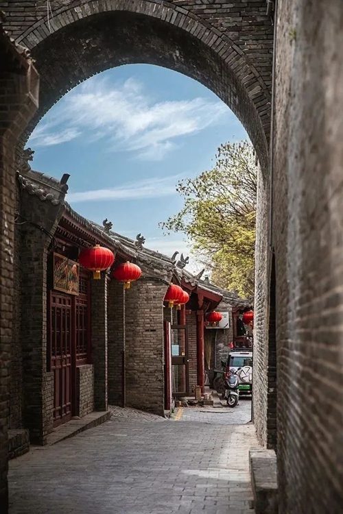 榆林古城街道院落。榆林市文旅局供圖